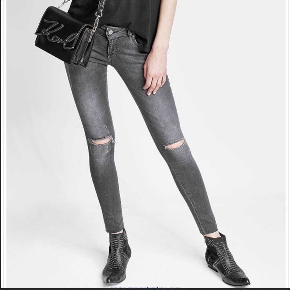 Annie bing double zipper jeans